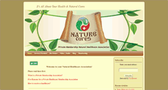 Desktop Screenshot of nature-cures.org