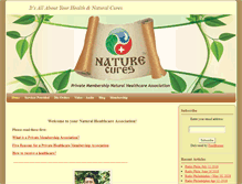 Tablet Screenshot of nature-cures.org